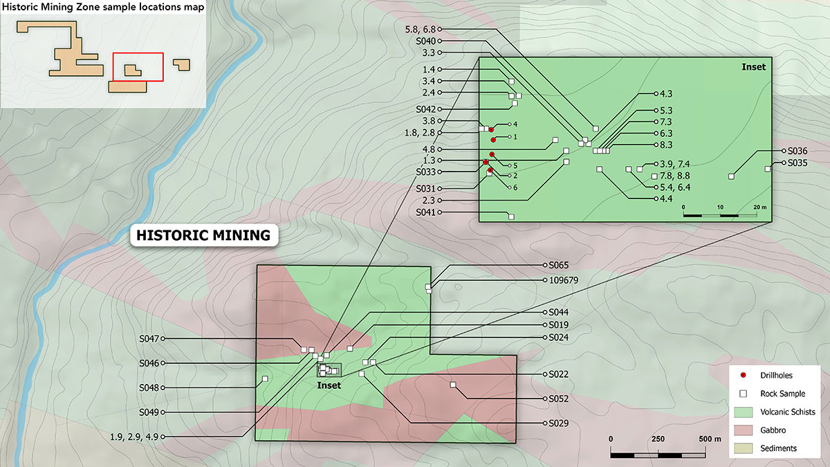 Maps amp Photos Sasquatch Resources - Gallery Image 2 Hmz Sample Locations Map 